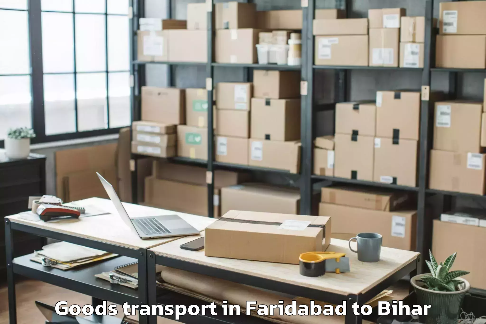 Expert Faridabad to Laukahi Goods Transport